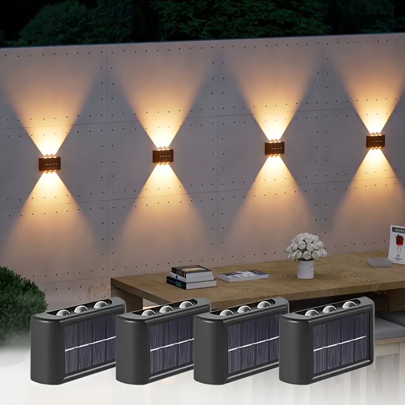 Smart Zen Garden - ไฟ LED พลังงานแสงอาทิตย์สำหรับภายนอกอาคาร กันน้ำ ติดผนัง ส่องสว่างขึ้นและลง