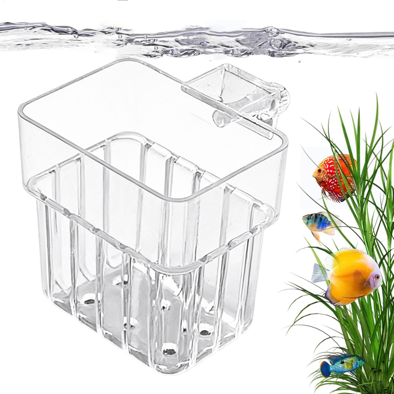 Hydroponic Grow Pod - กระถางแขวนใสสำหรับตู้ปลา ที่แขวนต้นไม้น้ำ ตัวยึดต้นไม้น้ำ ติดตั้งง่ายและมั่นคงสำหรับตู้ปลา