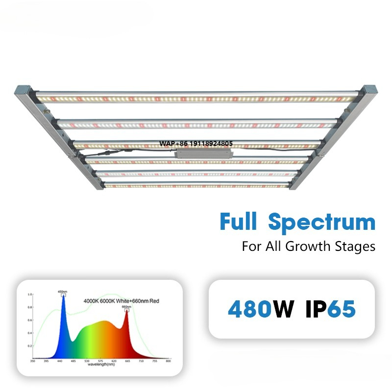 Plant Grow Light Full Spectrum - ไฟปลูกพืช LED กำลังสูงสำหรับการค้า 480W-600W 6000K-660NM สเปกตรัมเต็ม