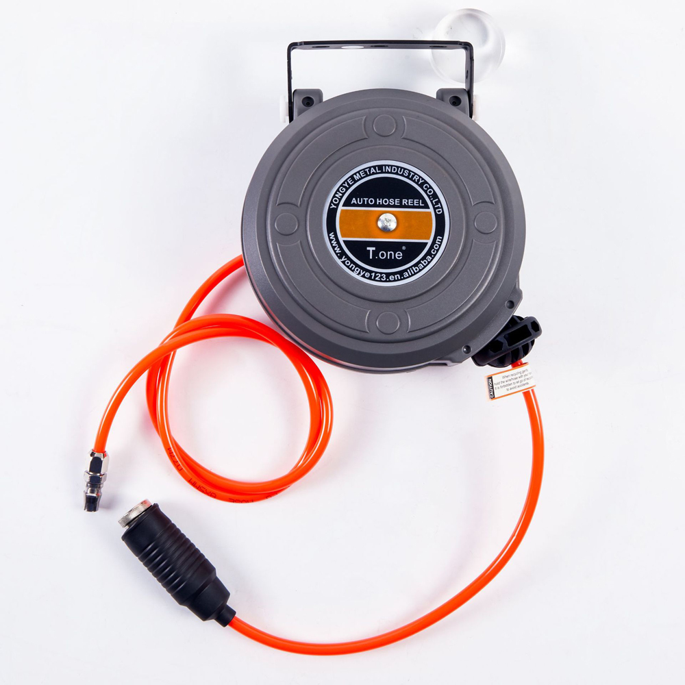 Smart Garden Hose Timer - ที่เก็บสายยางอัตโนมัติแบบม้วนเก็บได้ ขนาด 6 มม. สำหรับล้างรถ รดน้ำต้นไม้