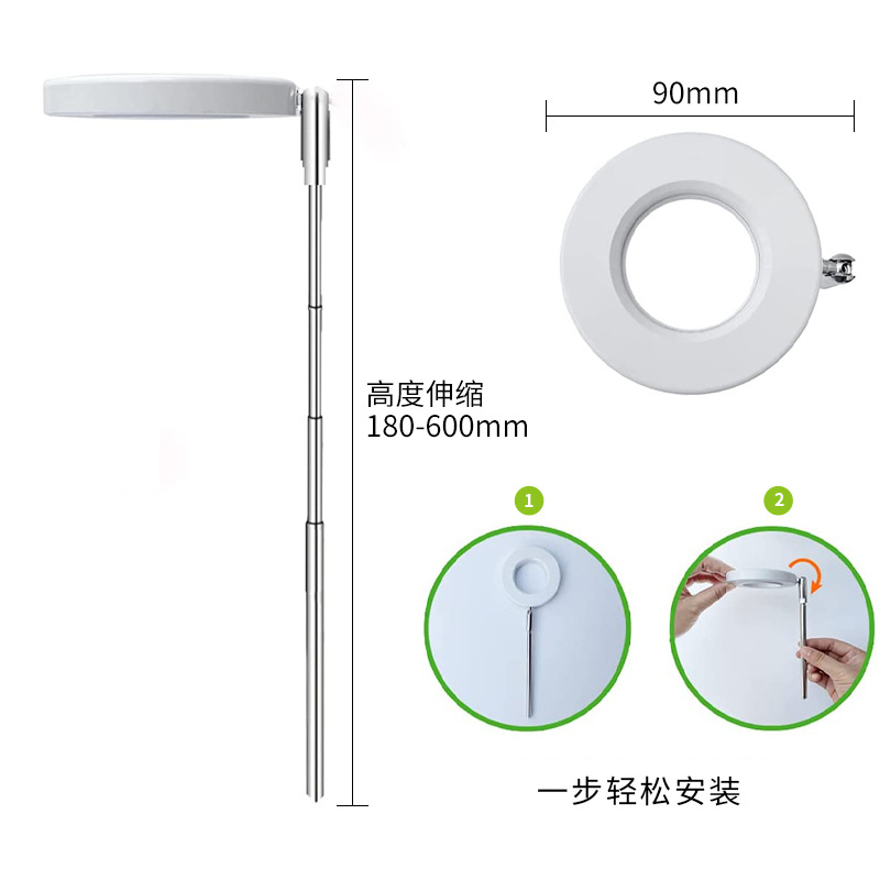 ไฟเสริม LED แบบวงแหวนปรับความส - Plant Grow Light Full Spectrum บทวิจารณ์และราคา