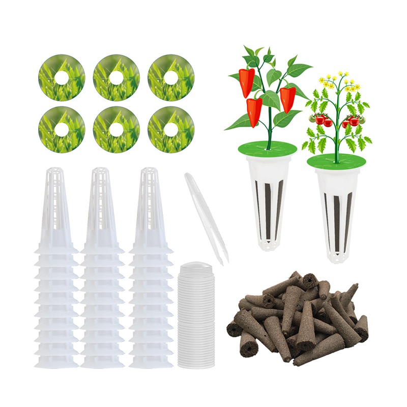 12Pcs ปลูกตะกร้า Grow ฟองน้ํา  - Aerogarden Seed Pod บทวิจารณ์และราคา