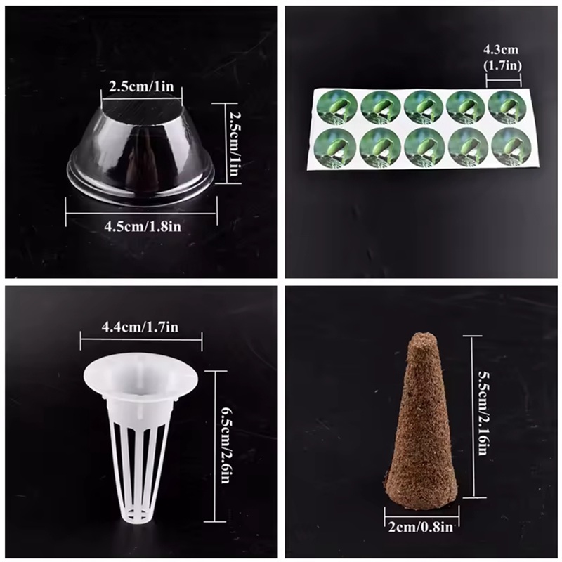 12Pcs ปลูกตะกร้า Grow ฟองน้ํา  - Aerogarden Seed Pod บทวิจารณ์และราคา