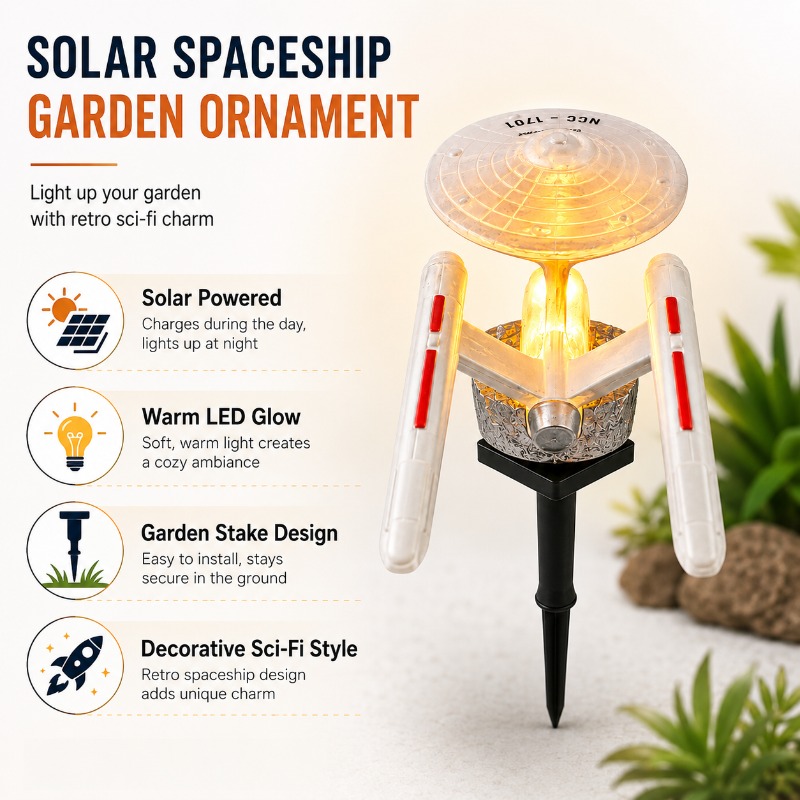 ไฟประดับสวนรูปยานอวกาศ Star Tr - Smart Zen Garden บทวิจารณ์และราคา