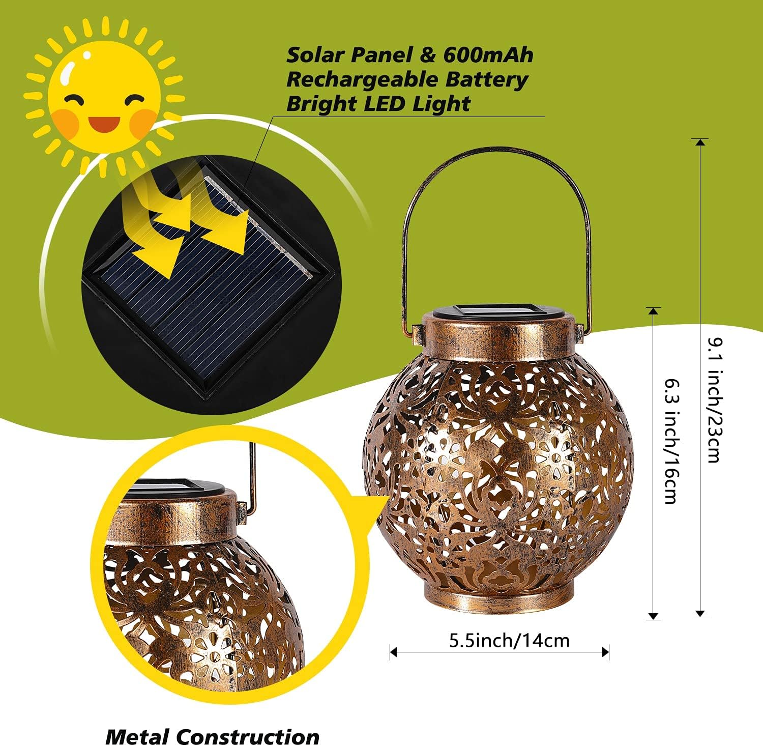 1-6 ชิ้นโคมไฟพลังงานแสงอาทิตย์ - Smart Zen Garden บทวิจารณ์และราคา