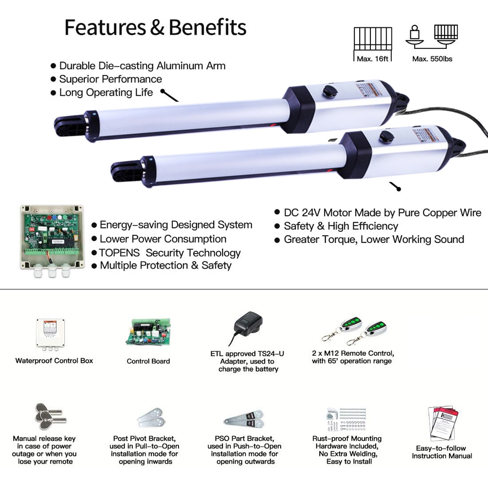 มอเตอร์ประตูสวิงอัตโนมัติ MK70 - Smart Garden Fence & Balcony Hanging Planter บทวิจารณ์และราคา