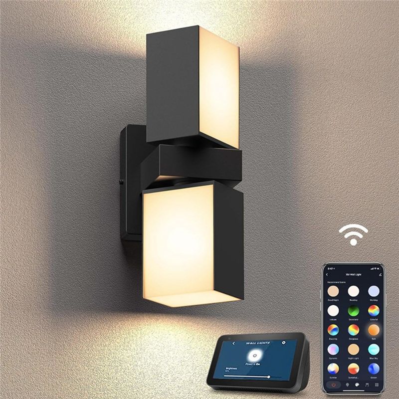 A33Z-LED โคมไฟติดผนังแบบสองหัว - Smart Garden Fence & Balcony Hanging Planter บทวิจารณ์และราคา