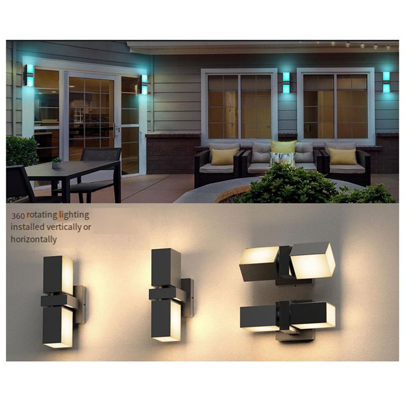 A33Z-LED โคมไฟติดผนังแบบสองหัว - Smart Garden Fence & Balcony Hanging Planter บทวิจารณ์และราคา