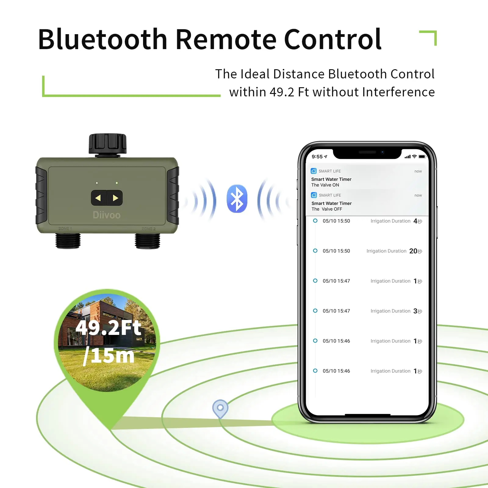 ไดวู ทิมเมด สปริงเกลอร์ สำหรับ - Smart Garden Hose Timer บทวิจารณ์และราคา